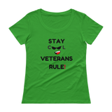 Ladies Stay Cool Vegans Rule Scoopneck T-Shirt