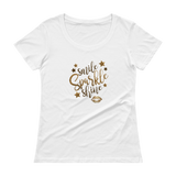 Ladies Gold Kiss ' Scoopneck T-Shirt