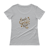 Ladies Gold Kiss ' Scoopneck T-Shirt