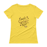 Ladies Gold Kiss ' Scoopneck T-Shirt