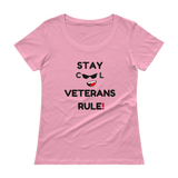 Ladies Stay Cool Vegans Rule Scoopneck T-Shirt