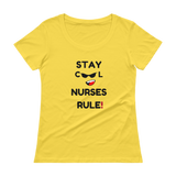 Ladies' Stay Cool Nurses Rule Scoopneck T-Shirt